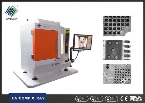 PCBA Micro Focus Desktop X Ray Machine FPD Intensifier , 48mm X 54mm X-Ray Coverage