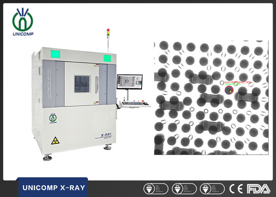 Unicomp AX9100 X Ray Inspection Equipment 130KV Closed Tube FPD Image For BGA PCBA