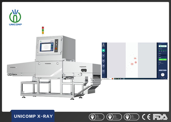 Unicomp Food X Ray Inspection Equipment 99% High Rejection Rate For Food Safety