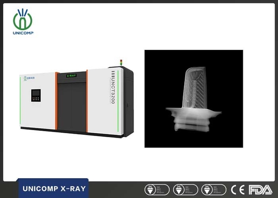 Unicomp UNCT3200 Industrial 450KV 3D Computed Tomography System NDT Quality Inspection For Precision Turbine Blade Porosity Analysis