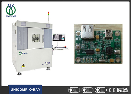 BGA QFN Unicomp X Ray Inspection System 130KV With 6 Axis Movement