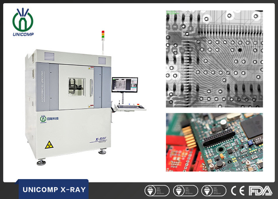 7-Axis manipulator with 55 degree tilting 130kV Xray machine Unicomp AX9100 for PCBA soldering Void cracks inspection