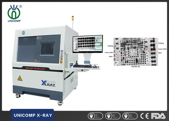 Unicomp AX8200MAX  5um microfocus X-Ray machine for  EMS Automotive PCBA  BGA QFN CSP  soldering defects Inspection