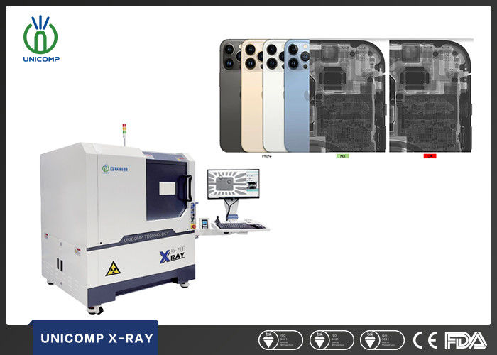 SMT PCB X-Ray Machine High Resolution Micron Focus Spot Size Unicomp ...