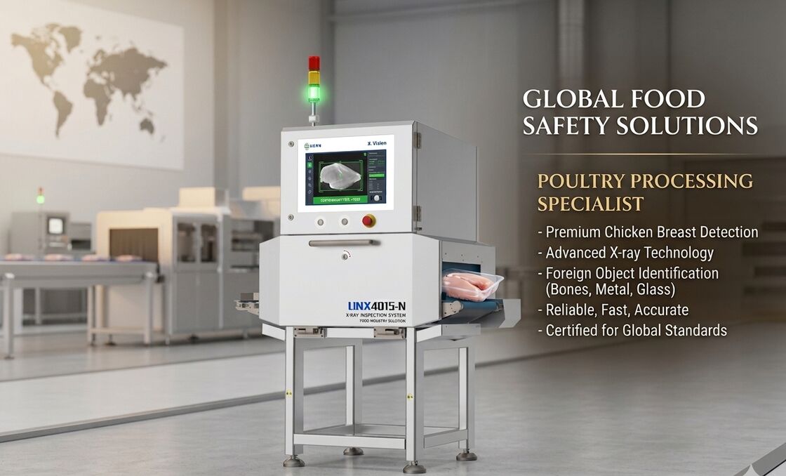 UNX4015N X-Ray Food Scanner for Glass, Ceramic Detection in Meat