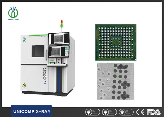 130KV Micron Focus Spot Size Tube X-ray Machine AX9100MAX With Dual Computers For PCB&amp;BGA Inspection