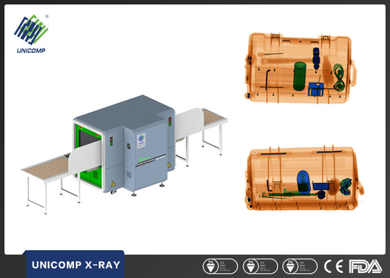 Dual Viewer X Ray Security Scanner UNX6040D Multi energy display Automatically detect