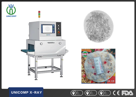 Compact X Ray Metal Detector Machine Unicomp UNX4015N For Small Packaged Poultry Food With AI Learning Technology