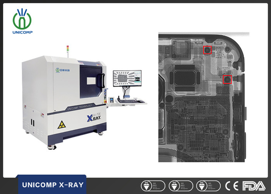 90KV Micron Focus Spot Size Tube X-Ray Machine Unicomp Upgraded Model AX7900 With Dual Computers For Checking The Cellphone Quality