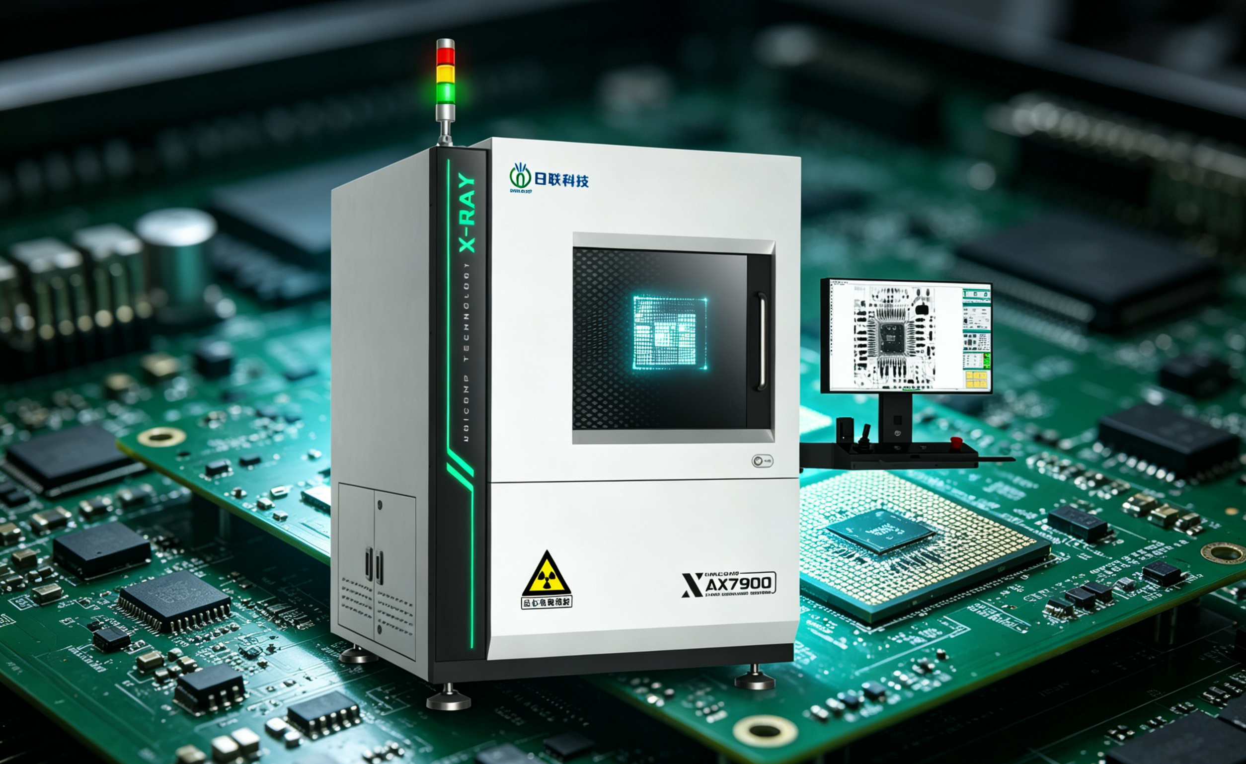 AI High-Resolution PCBA BGA Unicomp X-ray AX7900 Unicomp SMT Assembly ...