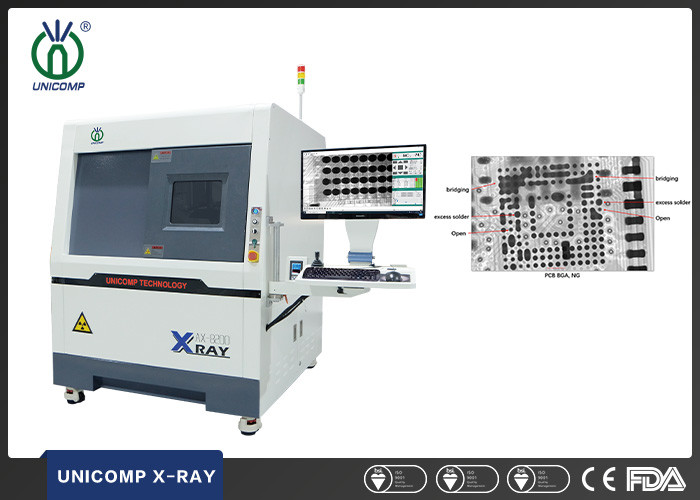 Unicomp AX8200MAX 5um microfocus X-Ray machine for EMS Automotive PCBA ...