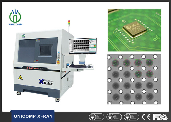 Real Time Unicomp X Ray Machine AX8200MAX 5 Micron Closed Tube For SMT EMS BGA Void Check