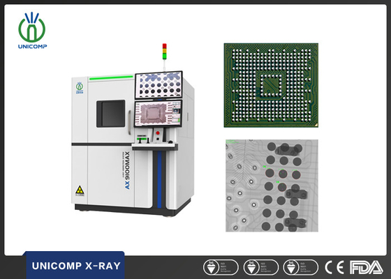High Specifications Electronic Boards 2D & 2.5D X-Ray Machine Unicomp AX9100MAX With 360 Degrees Rotation Table For BGA And PCB Inspection
