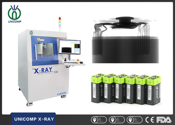 Offline 5um microfocus X-ray machine AX8200B for Lithium Battery cell coil winding misalighment inspection
