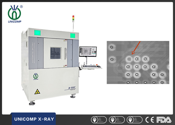 China X-ray machines manfuacturer Unicomp microfocus 130kV X-ray AX9100 with 2.5D FPD oblique view for PCBA IC BGA PTH