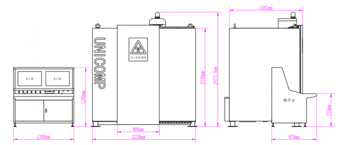 ADR ASTM Standard NDT X Ray Equipment Unicomp UNC225 For Weld Seams ...