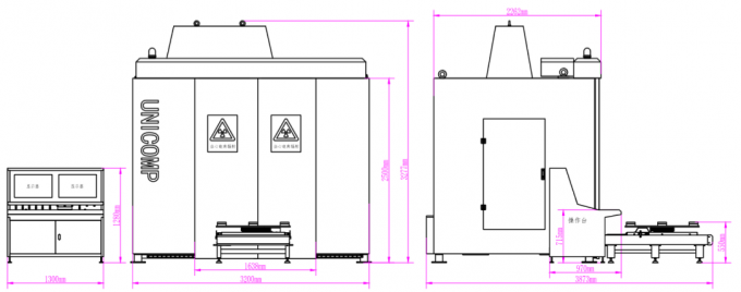 Compact Industry NDT X Ray Equipment Detecting Large Size Metal Casting ...
